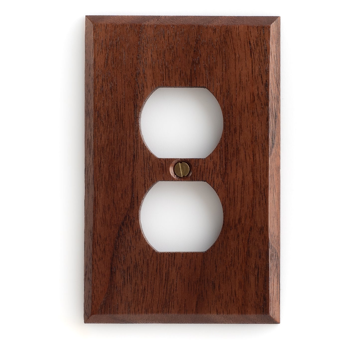 3-Pack Natural Walnut Outlet Cover Plates