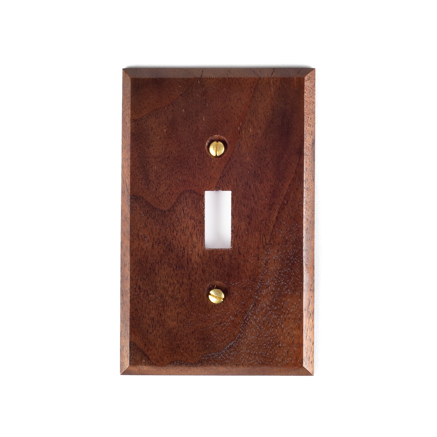 3-Pack Natural Walnut Toggle Switch Cover Plates