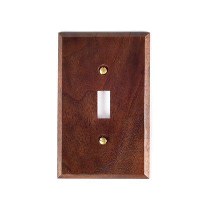 3-Pack Natural Walnut Toggle Switch Cover Plates